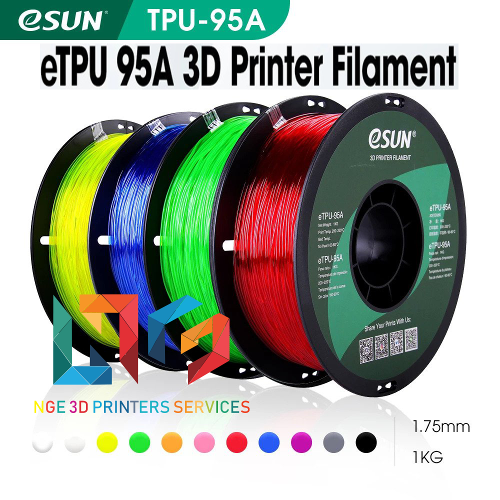 Nhựa in 3d ESUN Flexible eTPU95A 1kg/Cuộn