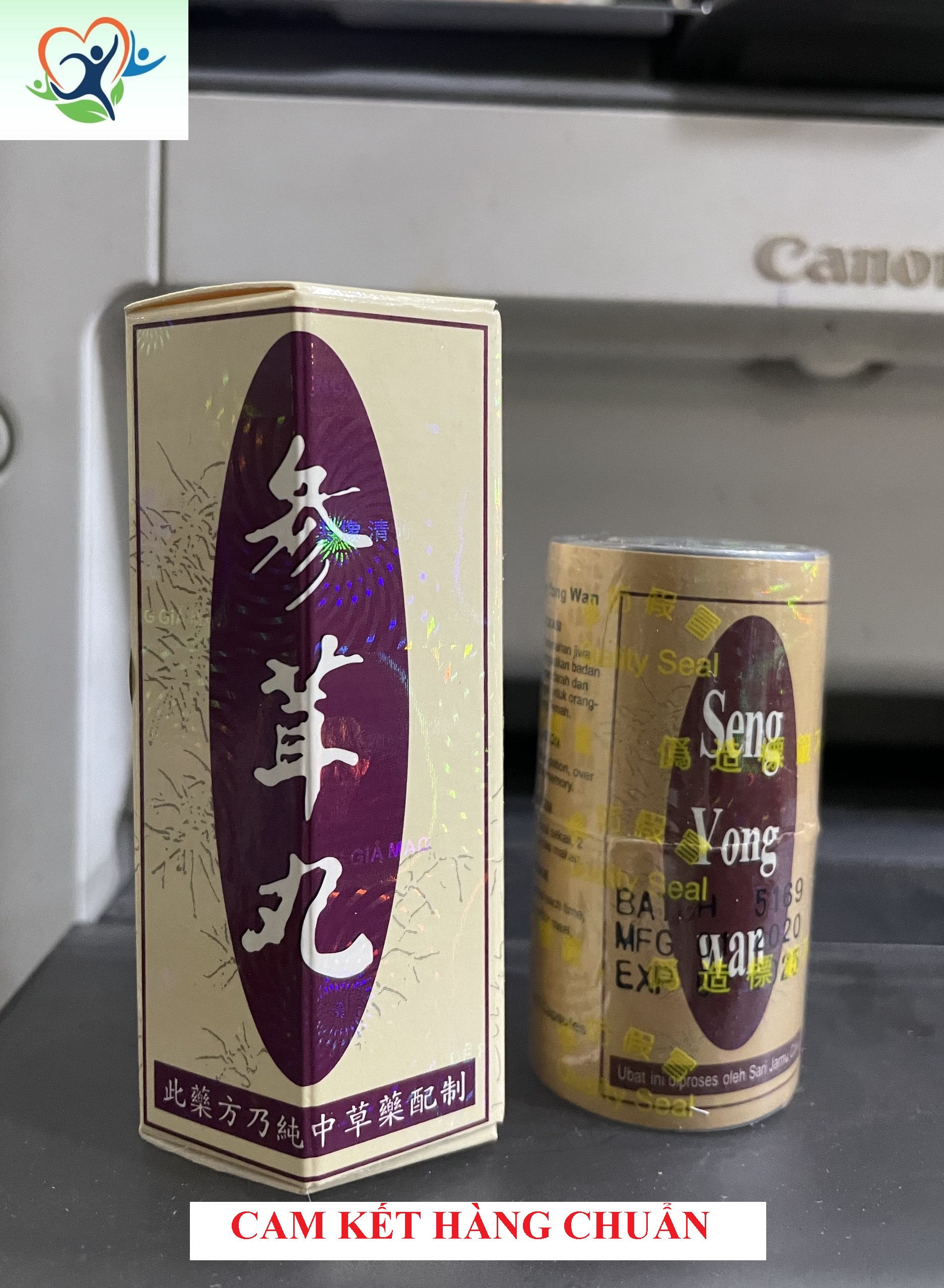 Tă.ng c.ân-Sâm Nhung H.oàn ( Seng.Yong Wan ) (LOẠI TỐT) hộp phản quang