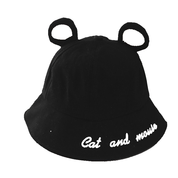 Mũ Bucket Tai Mèo Cute CAT & MOUSE Phong Cách Ulzzang XM006