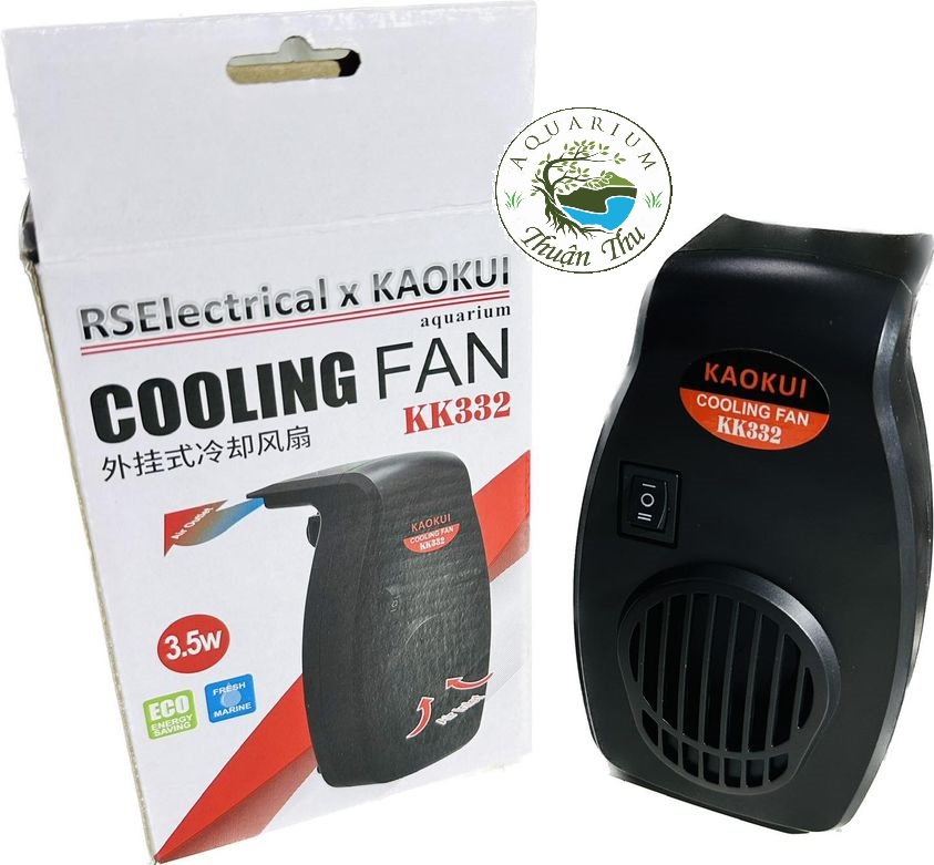 Quạt tản nhiệt bể cá kaokui cooling fan kk-332 - quạt làm mát nước hồ cá 2 chế độ 3.5w