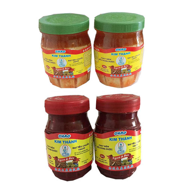 Chao ngon + chao đỏ Kim Thành lốc 4 hũ