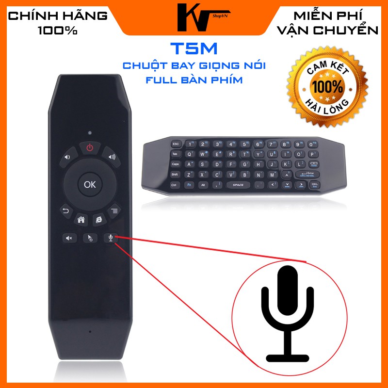 Chuột bay giọng nói T5M full bàn phím tính năng 3 in 1