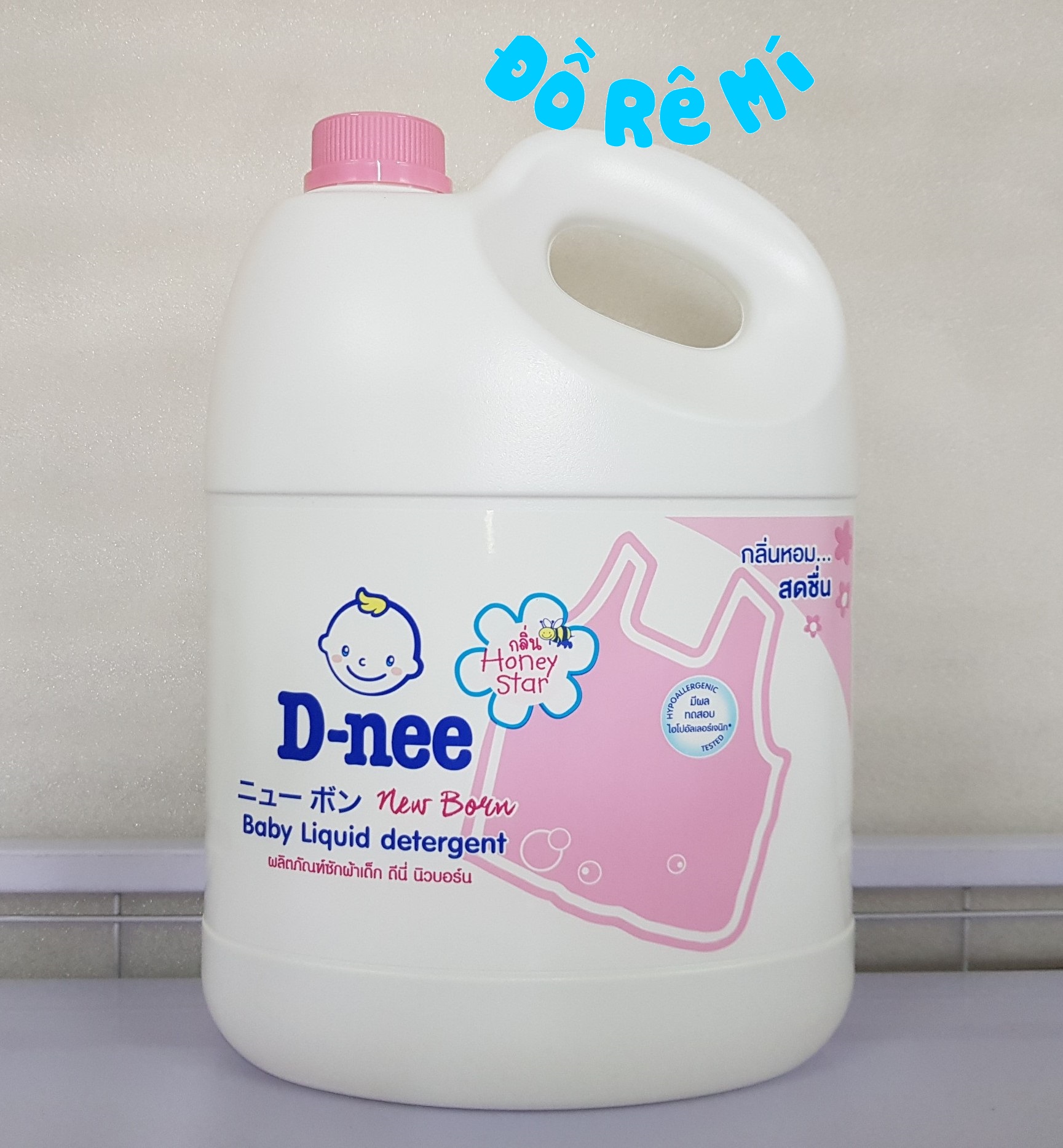 [HCM]Nước giặt xả Dnee 3000ml - Màu hồng