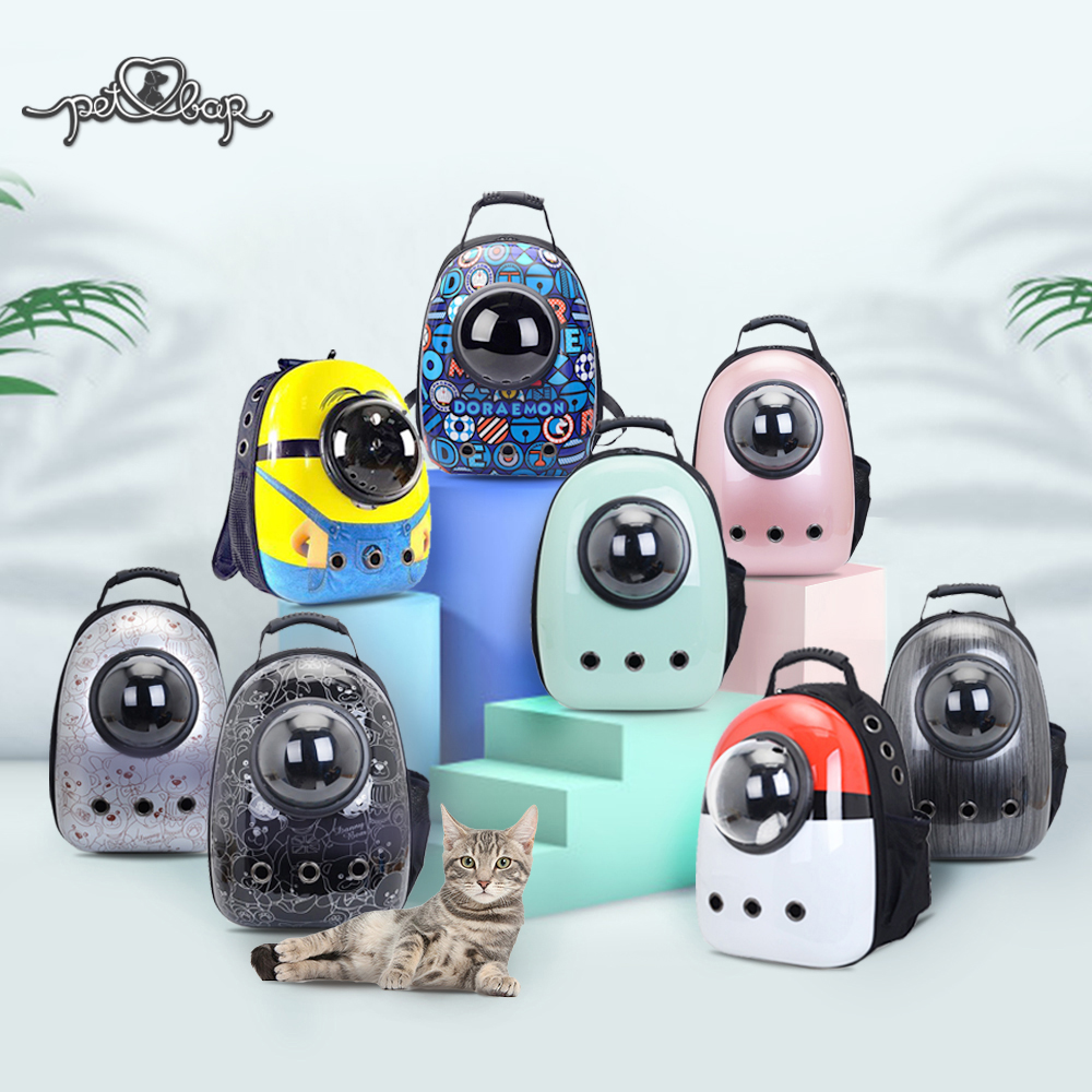 [Hoàn Tiền 10%] Balo Phi hành gia cho chó mèo - balo chó mèo nhiều màu sắc, chất liệu nhựa cao cấp PVC Khử mùi thoáng khí
