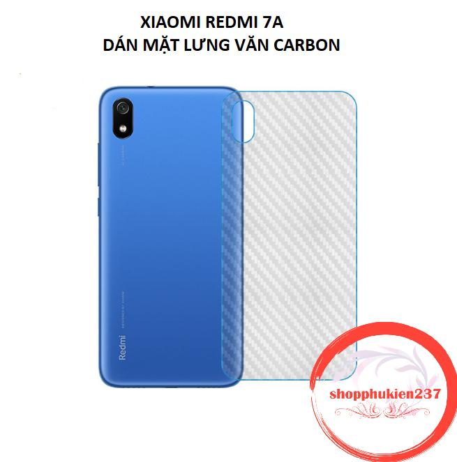 Dán carbon mặt sau xiaomi redmi 7a dán carbon bảo vệ lưng máy