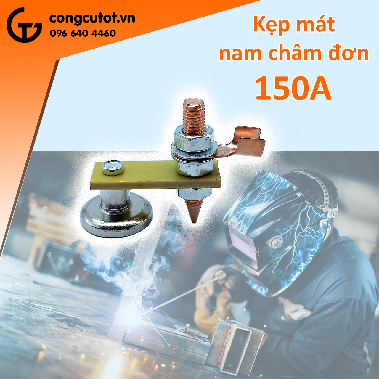 Kẹp mát nam châm máy hàn lực hút mạnh