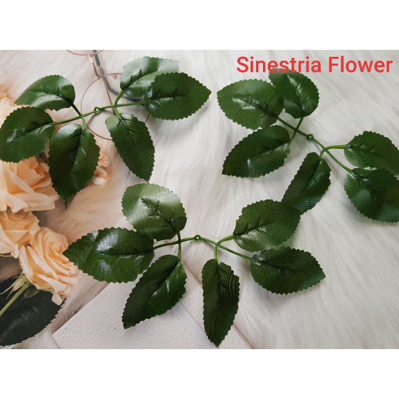 🌼Phụ Liệu Hoa🌼 Lá hồng giả làm cành hoa sáp,hoa giấy,điểm hoa