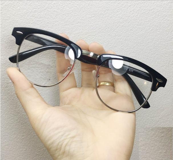 [HCM]Kính Giả Cận Nửa Gọng Nam Nữ Siêu Xinh Mẫu Đep 2019 Hình Chụp Thực Tế ( gọng trắng)