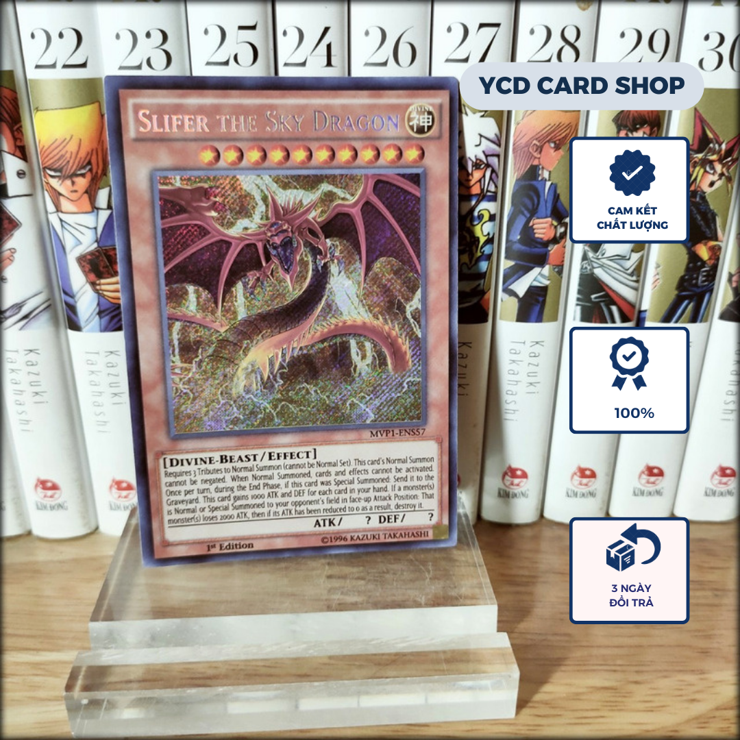 Thẻ bài yugioh Chính hãng Thần Osiris -Slifer the Sky Dragon – Secret rare