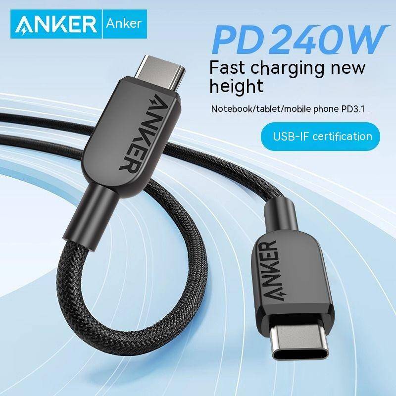 Anker chất lượng cao 240w kép c loại sạc nhanh cáp