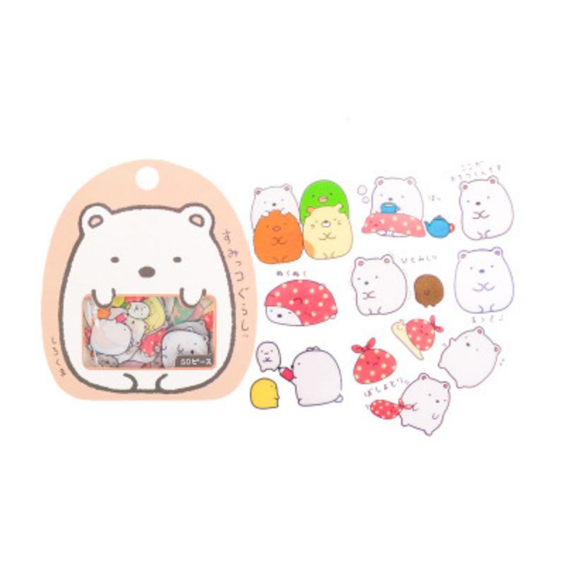 Set 5 miếng sticker molang đáng yêu cute dành riêng cho bé 1
