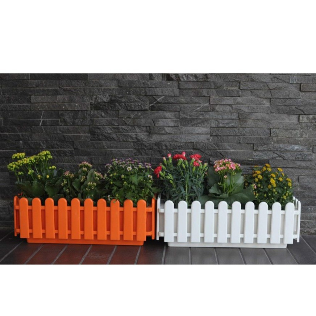 Chậu hàng rào trồng hoa size 30x14x10cm