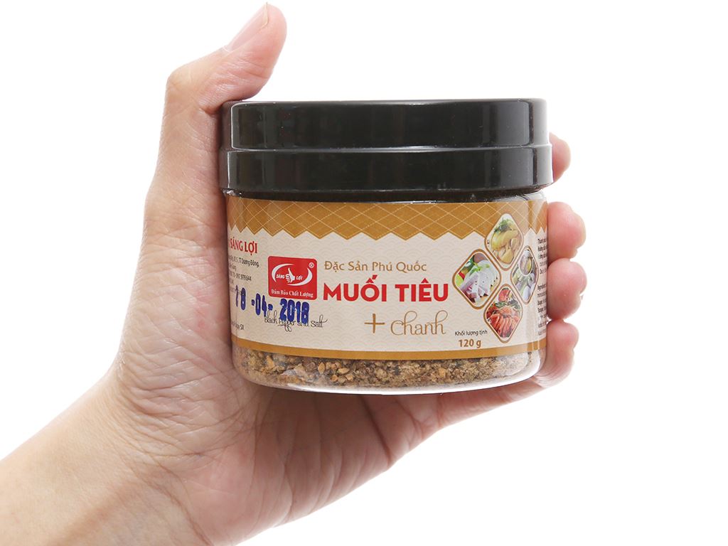 Muối tiêu chanh sáng lợi phú quốc 120gram