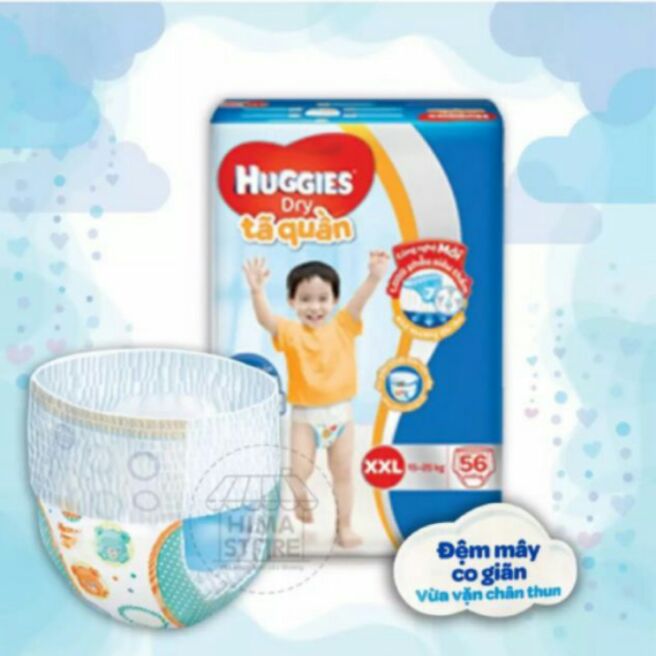 Bỉm quần huggies size XXL56