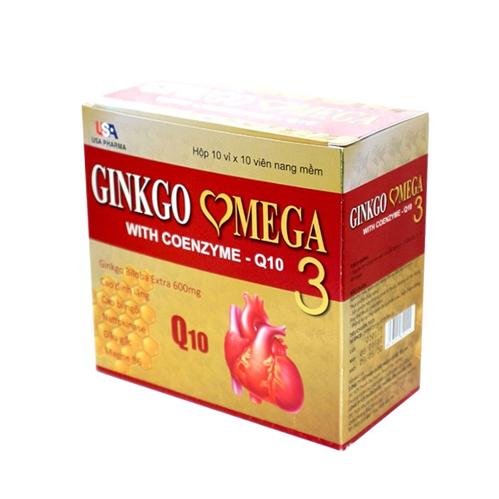 GINKGO OMEGA 3 dùng cho người đau đầu hoa mắt chóng mặt, tê bì chân tay .