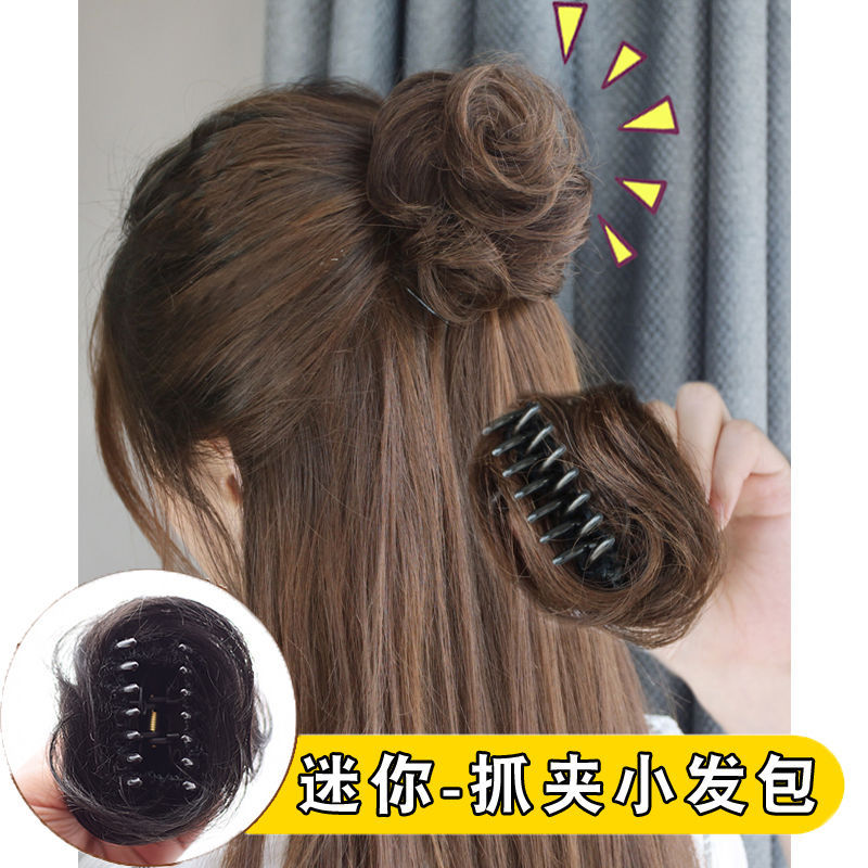 Tóc búi giả kẹp ngoạm mini xinh xắn