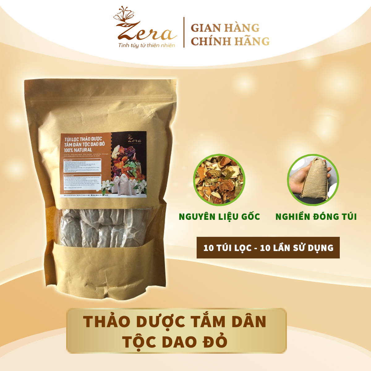 Túi lọc thảo dược tắm dân tộc dao đỏ 1kg