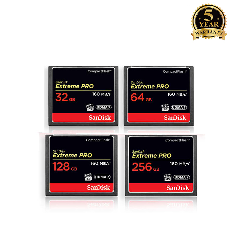 Thẻ nhớ compactflash sandisk extreme pro 1067x 32gb/ 64gb / 128gb / 256gb tốc độ đọc 160mb/s ghi 150mb/s phụ kiện 1986