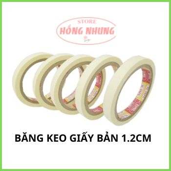 Cây 12 cuộn băng keo giấy 1.2f