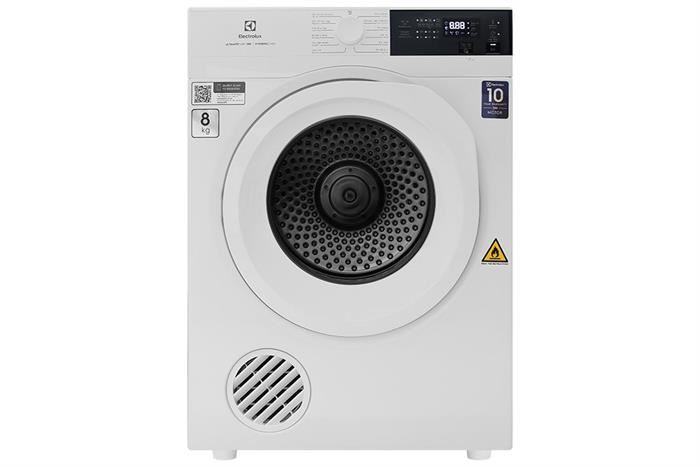 Máy sấy quần áo thông hơi Electrolux UltimateCare 8 kg EDV804H3WC - Sấy diệt khuẩn Hygiene, Khóa trẻ em, Hẹn giờ sấy