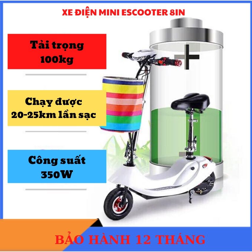 Xe Điện Mini, Xe Điện Mini Gấp Gọn Scooter, Xe Đạp Điện Cho Học Sinh, Xe Điện Giá Rẻ Dưới 5 Triệu tiện ích