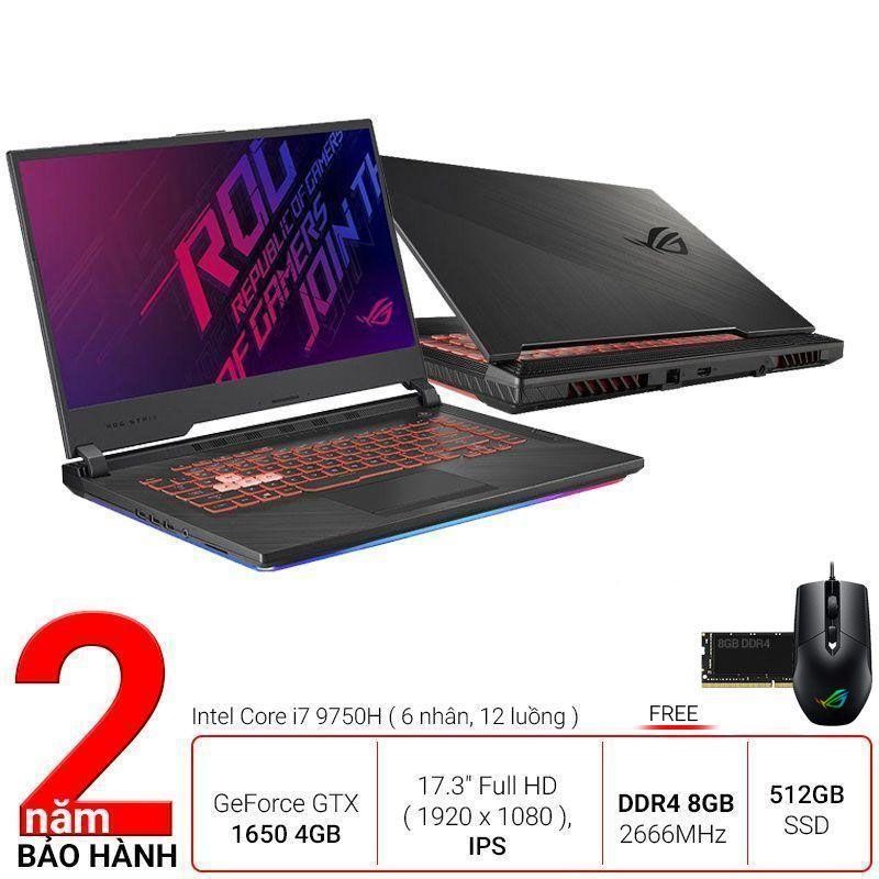 Laptop asus g731g i7-9750h/8g/512gb ssd/gf gtx 1650 4gb/17.3" fhd/win 10/đen/2yw g731gt-h7114t - hàng chính hãng