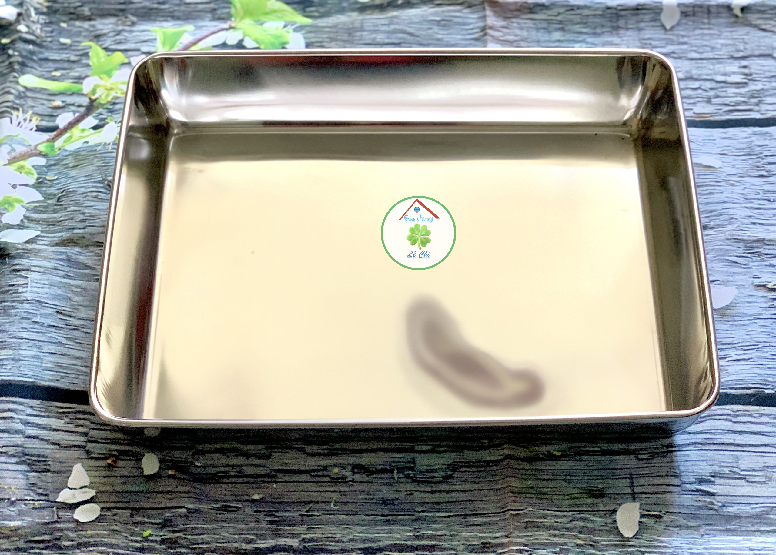 Khay chữ nhật inox 304