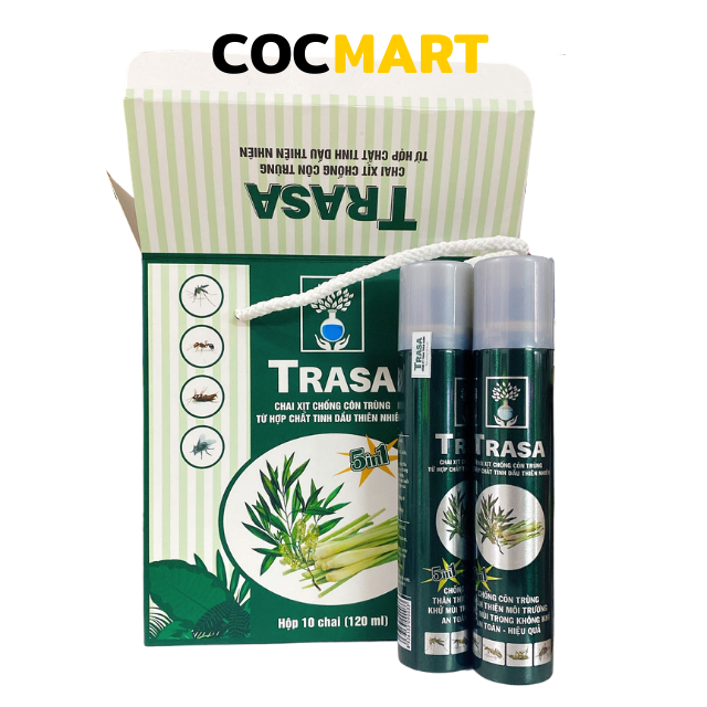 [HCM][Chính Hãng] 10 Chai Tinh Dầu Trasa Xịt Côn Trùng Xịt Muỗi Khử Mùi Không Khí