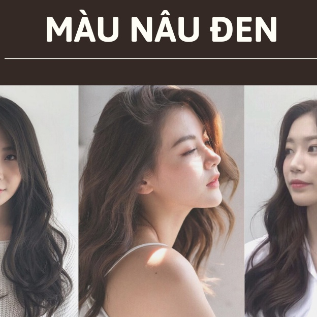 Dầu gội nhuộm phủ bạc hữu cơ KOMI ĐEN/NÂU nhật bản - nhập khẩu chính hãng