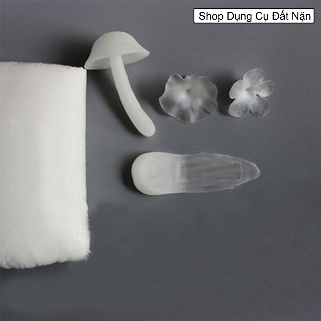 Đất sét tự khô hiệu ứng trong mờ, đất sét pha lê 100g