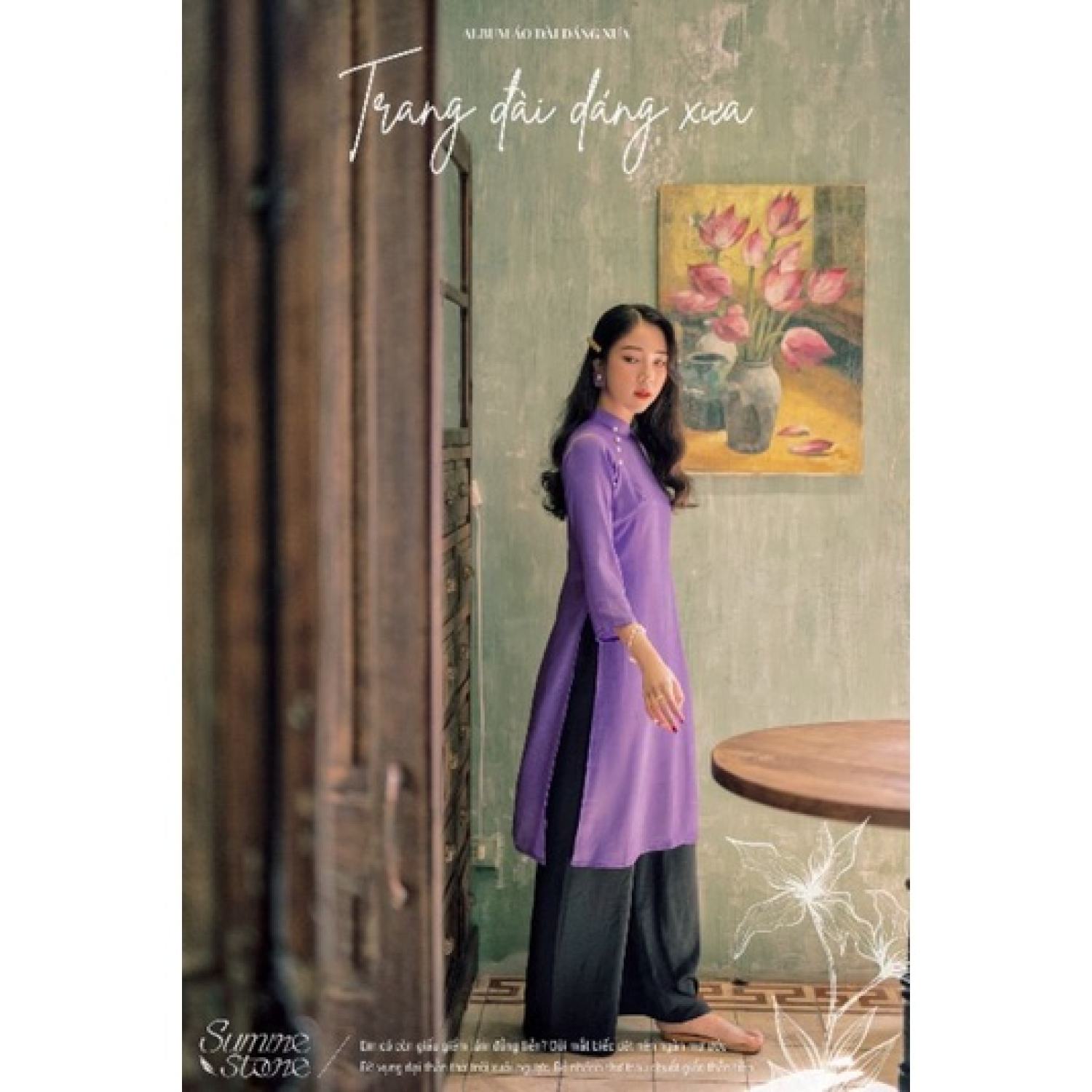 Tặng mấn áo dài dáng suôngcó bigsize