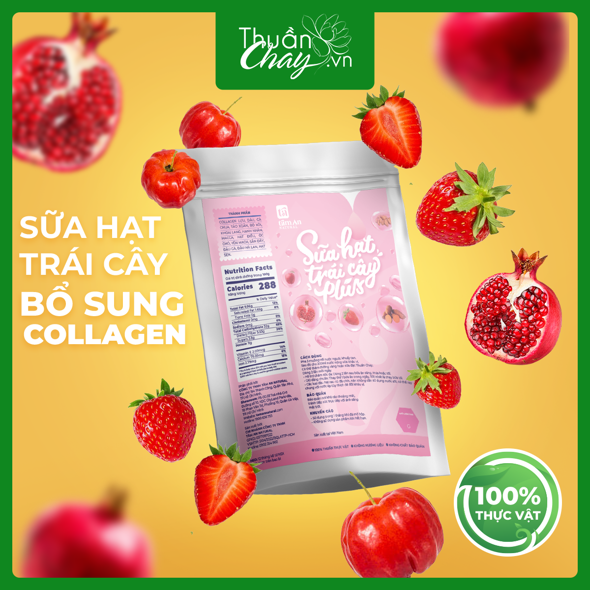 Sữa hạt trái cây plus 50g