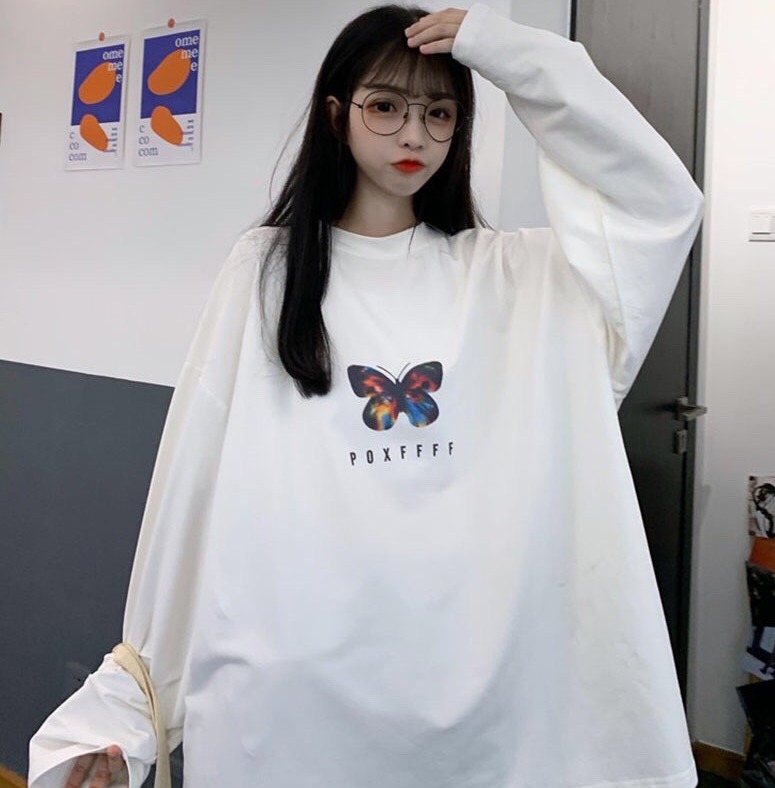[SALE 50% GIÁ GIẬT MÌNH ] Áo Sweater Con Bướm Aó Nỉ Dài Tay Nam Nữ Cá Tính Uniex K3