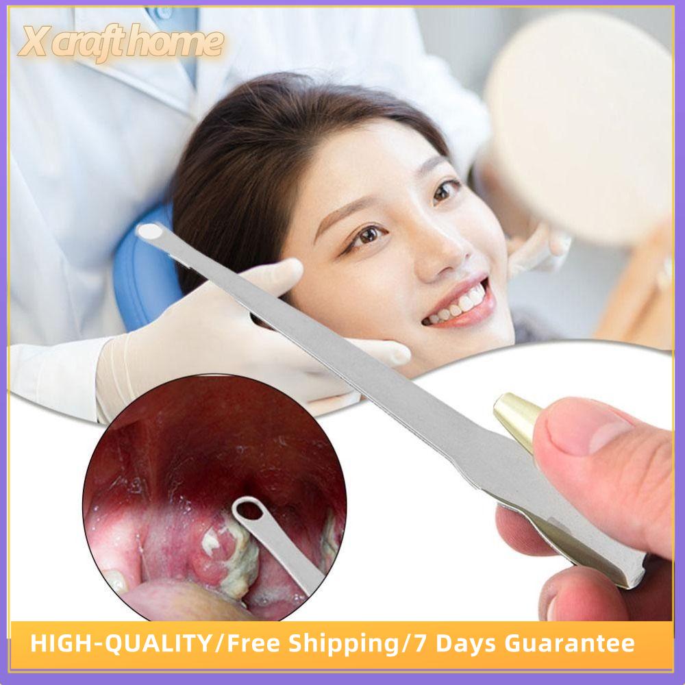 X thủ công nhà chất lượng cao loại bỏ đá sạch miệng thiết kế cong amidan đá loại bỏ công cụ bằng miệng Cleaner Cleaner loại bỏ Kit thép không gỉ
