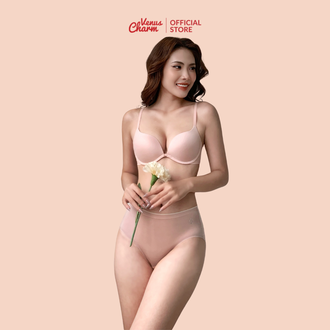 Áo lót nữ trơn có gọng Venus Charm nâng ngực nhẹ với đệm mỏng 1654