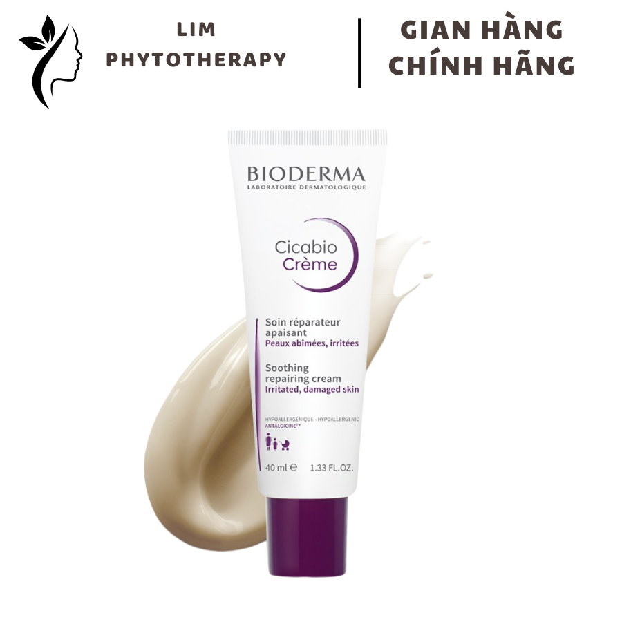Kem Dưỡng Ẩm Phục Hồi Da Bioderma Cicabio Creme 40ml
