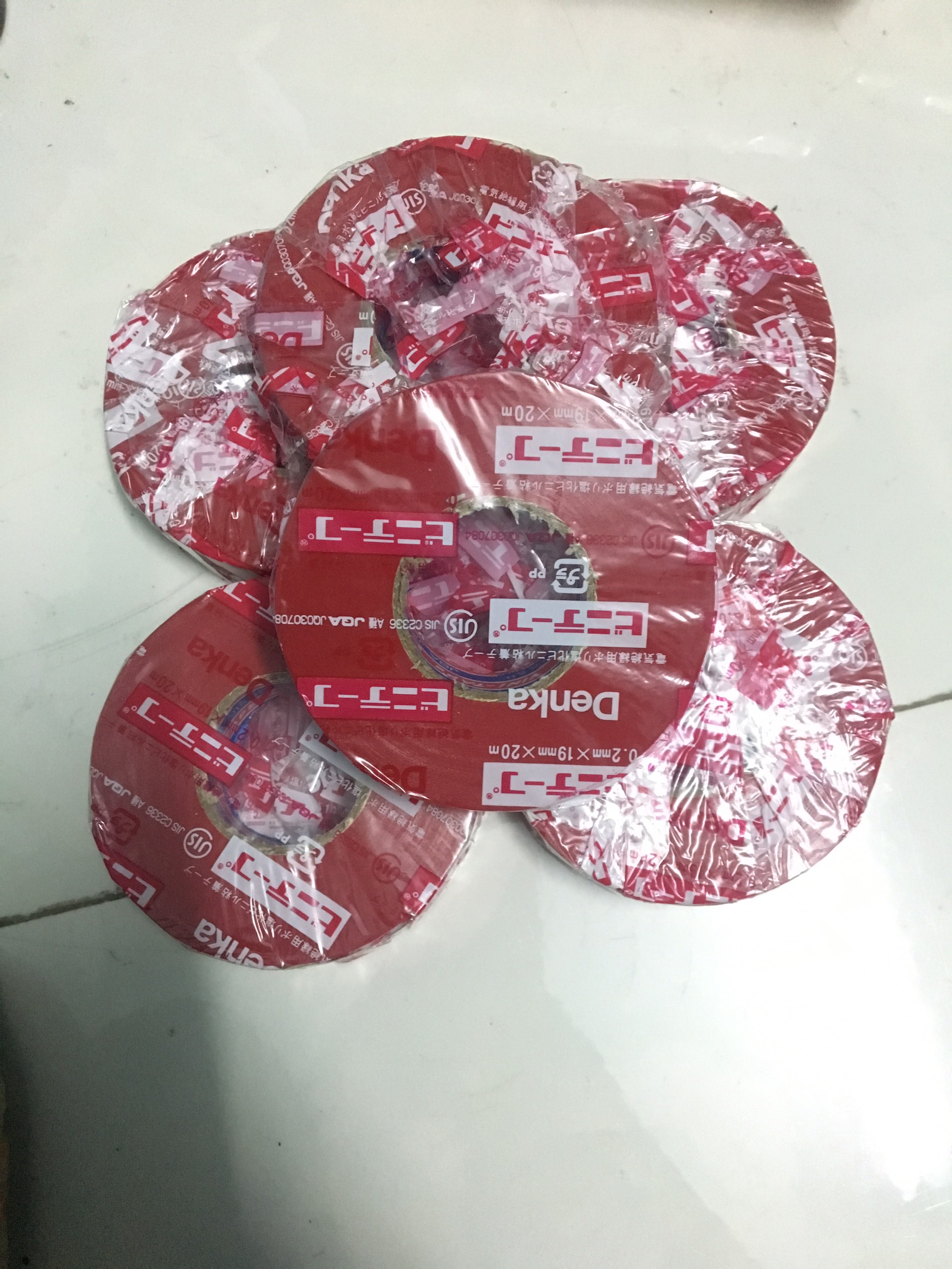 Băng dính điện, băng keo điện Denka Vini tape loại dày đẹp