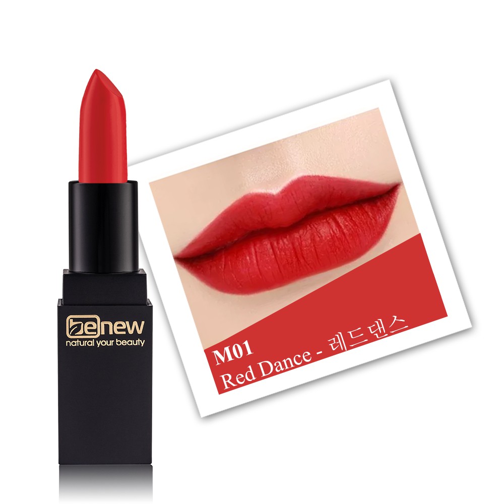 Son lì lâu trôi red dance - benew deluxe matte lipstick