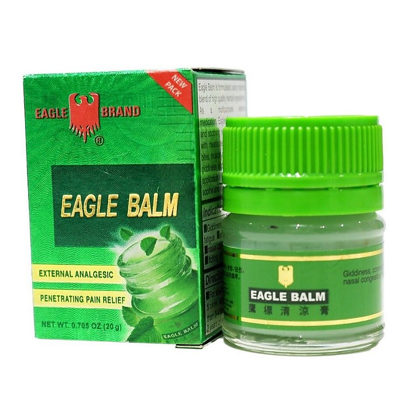 Dầu cù là xanh con ó eagle balm 20g - singapore