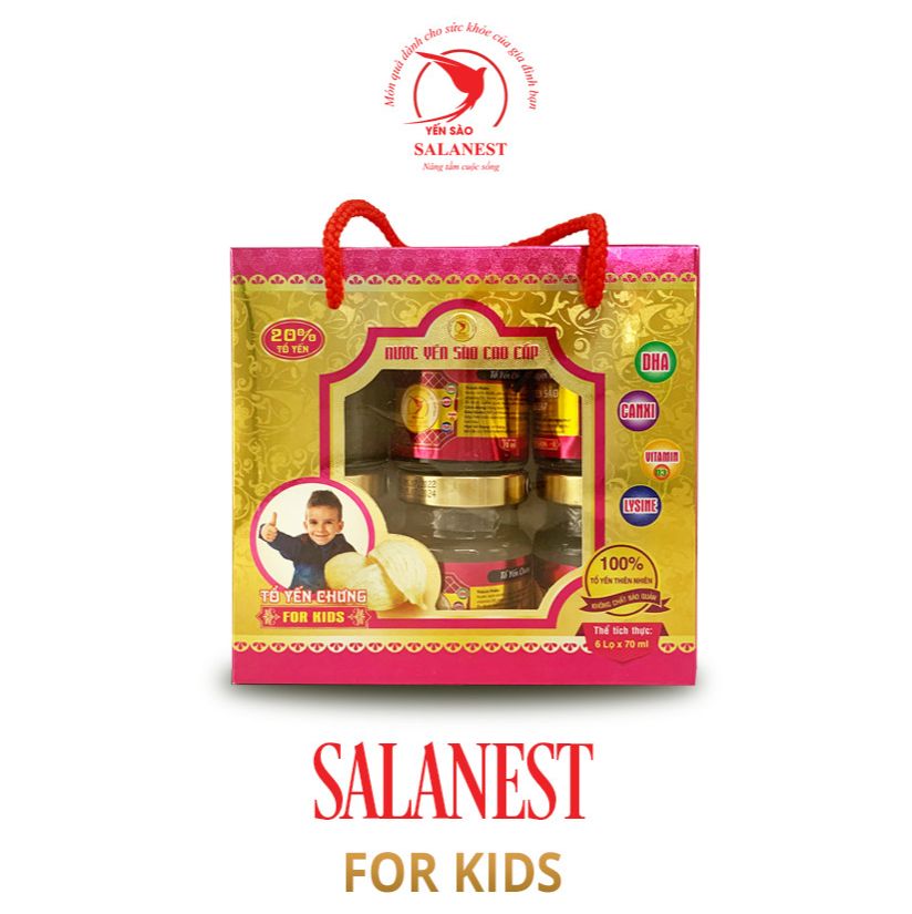 [ Toàn quốc ] Yến chưng Baby Salanest 20% tố yến x 6 hủ / hộp - sức khỏe vàng cho mọi nhà