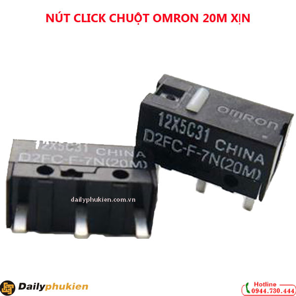 Túi 5 Nút Click Chuột OMRON 20M, nút bấm chuột omron