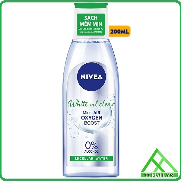Nước tẩy trang Nivea kiểm soát nhờn White Oil Clear Micellar Water 200ml