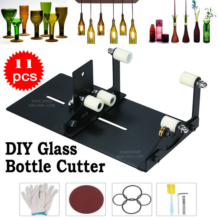 Dụng Cụ Cắt Chai Thủy Tinh Làm Đèn Decor Handmade Tặng Kèm Lưỡi Dao