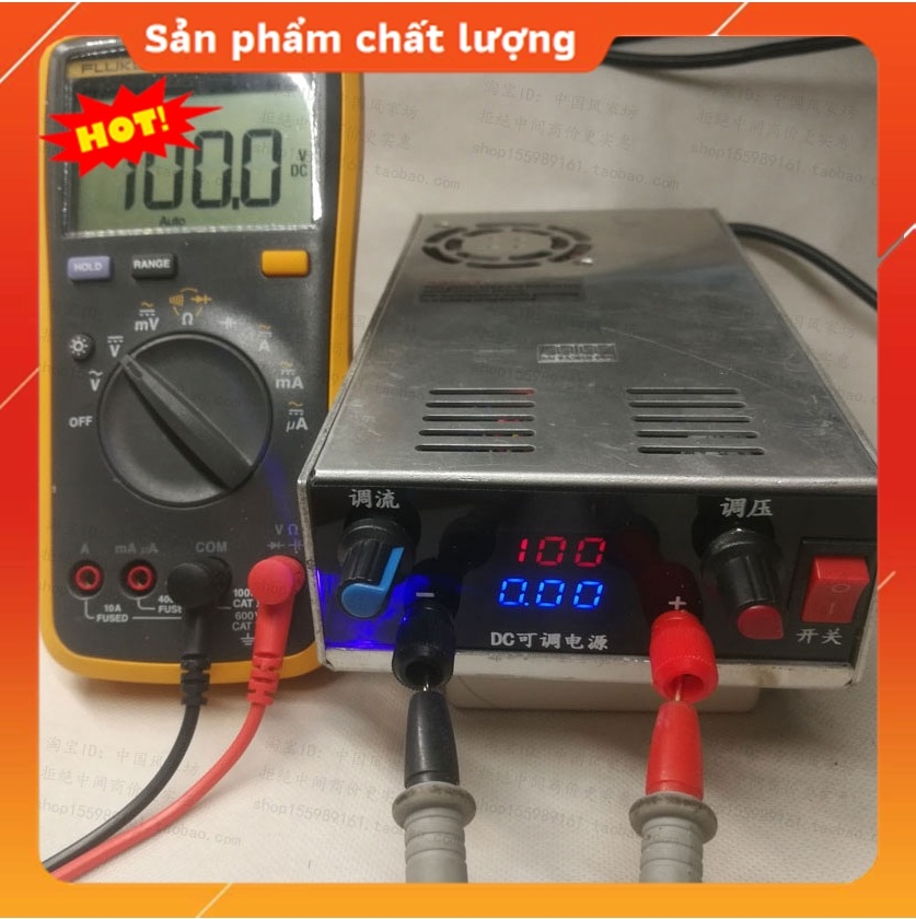 Bộ Máy Cấp nguồn 0-33v 10a đa năng phục vụ sửa chữa điện tử sạc pin điện thoại laptop chống chập