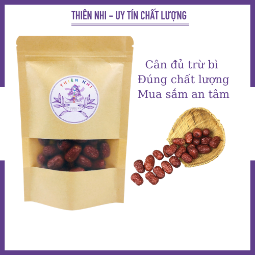 Trà táo đỏ nguyên trái Thiên Nhi 200G giúp ngủ ngon an thần bổ máu