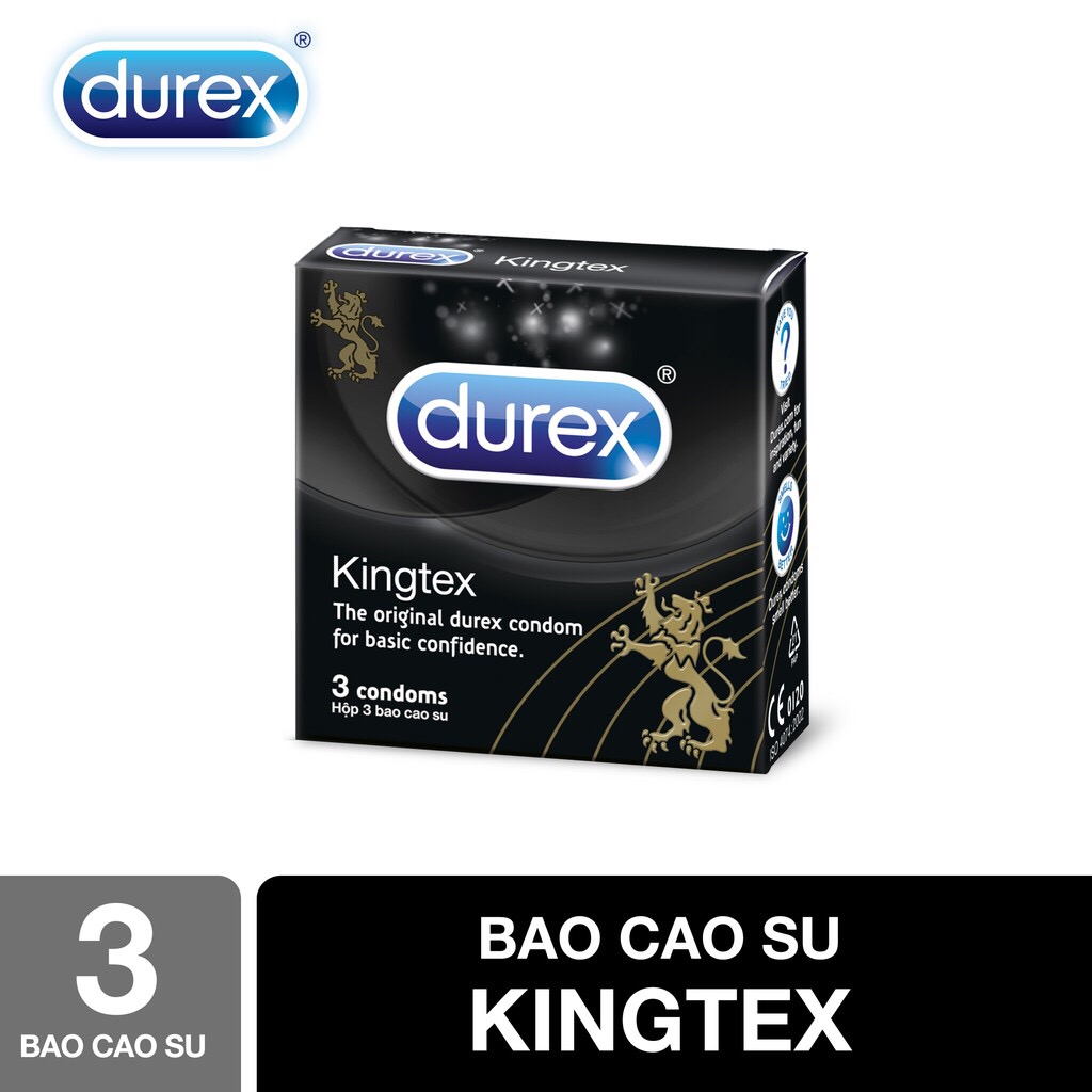 Bao cao su Durex Kingtex 3 bao / hộp
