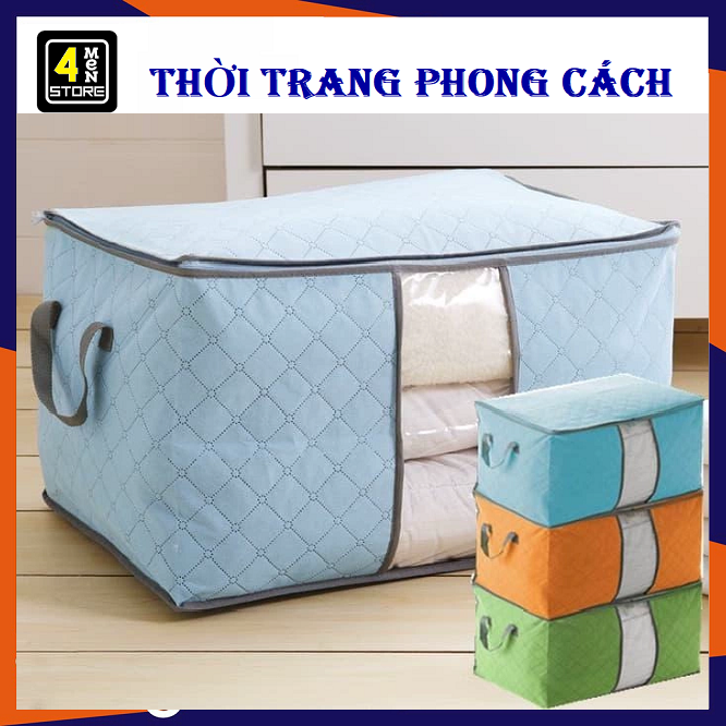 Túi Vải Đựng Quần Áo Chăn Màn Mền SIZE 60cm Loại 1 Siêu Bền Đựng Đồ Cỡ Lớn Dáng Ngang Đa Năng