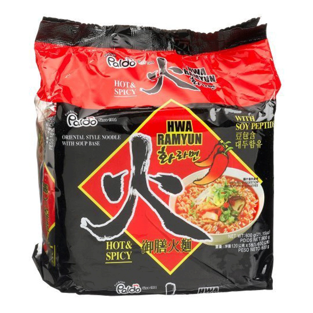 Mì cay Hwa Ramyun Paldo (5 gói x 120g) sản phẩm tốt chất lượng cao cần thiết cho gia đình và an toàn sức khỏe cho người tiêu dùng