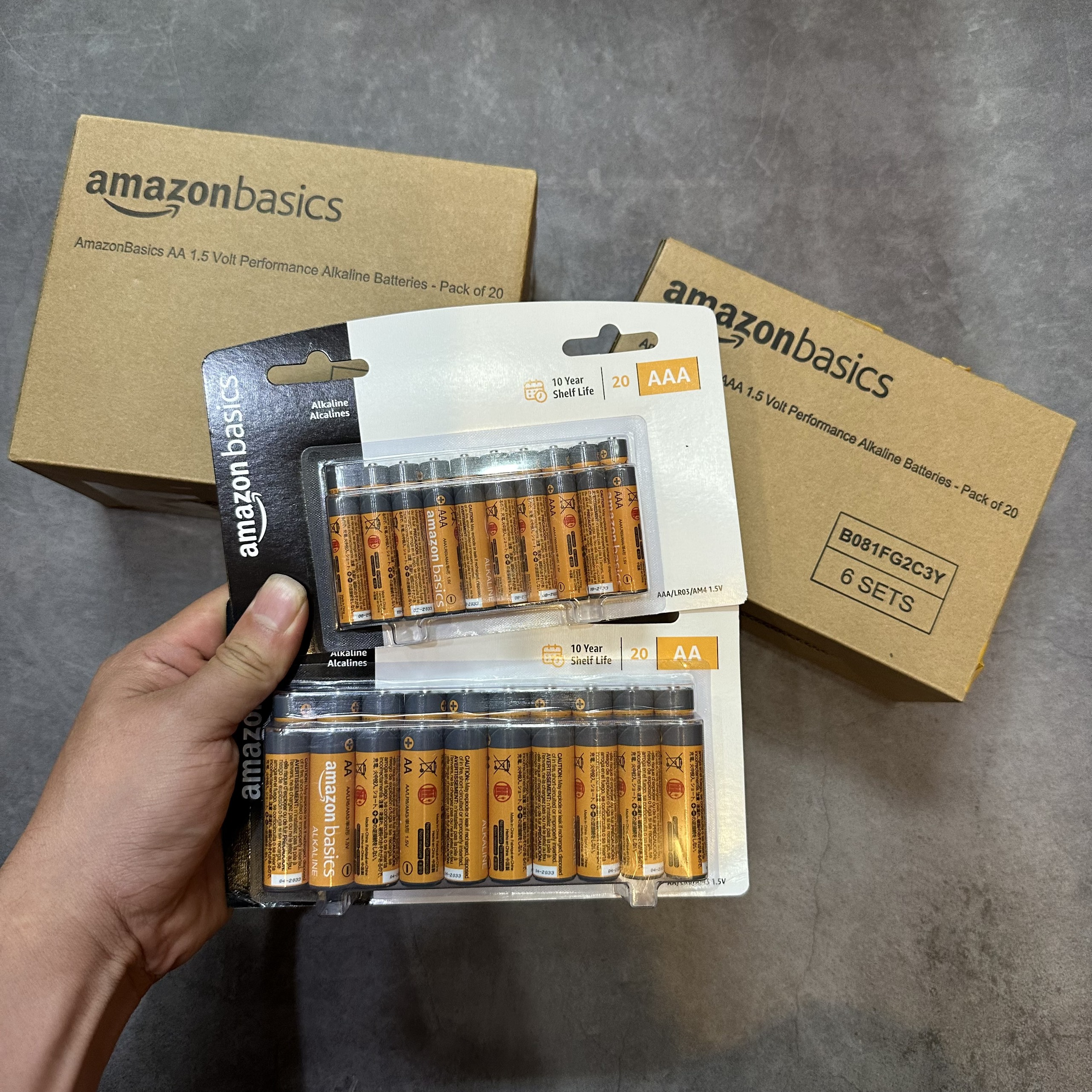 Pin kiềm amazon alkaline aa aaa - chính hãng