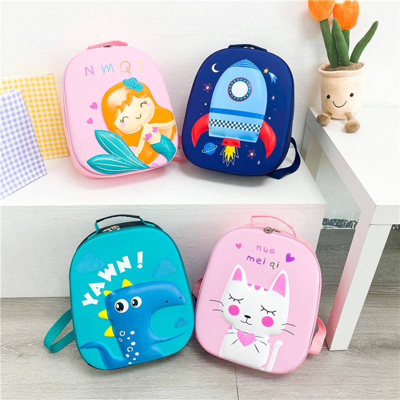 [Giá siêu rẻ] Ba Lô Cho Bé Trai Bé Gái Hình Thú 3D Nổi Từ 3-6 Tuổi